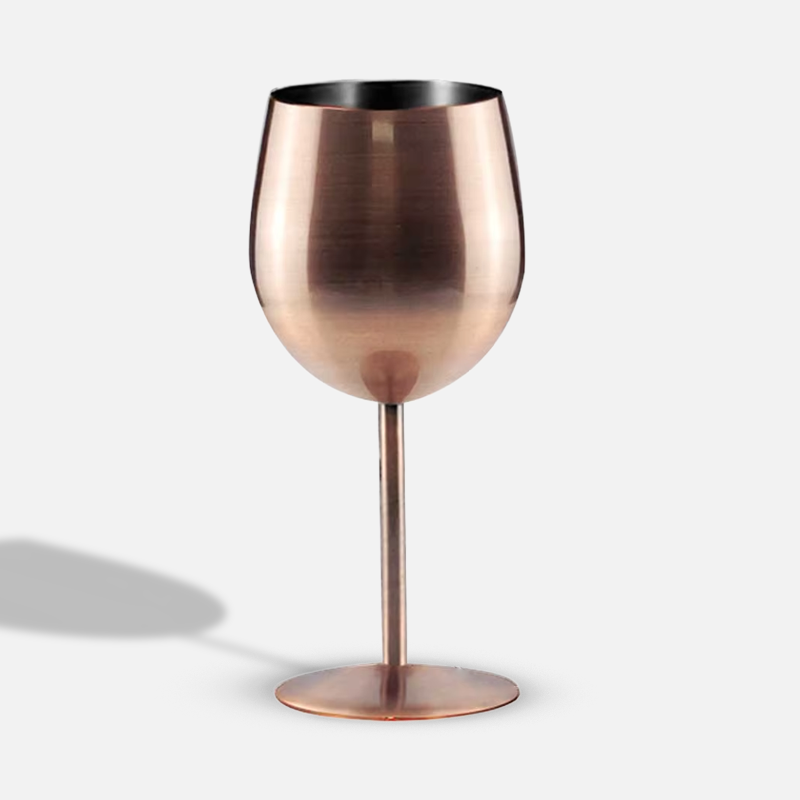 Custom Logo 350ml Stainless Steel Wine Goblet