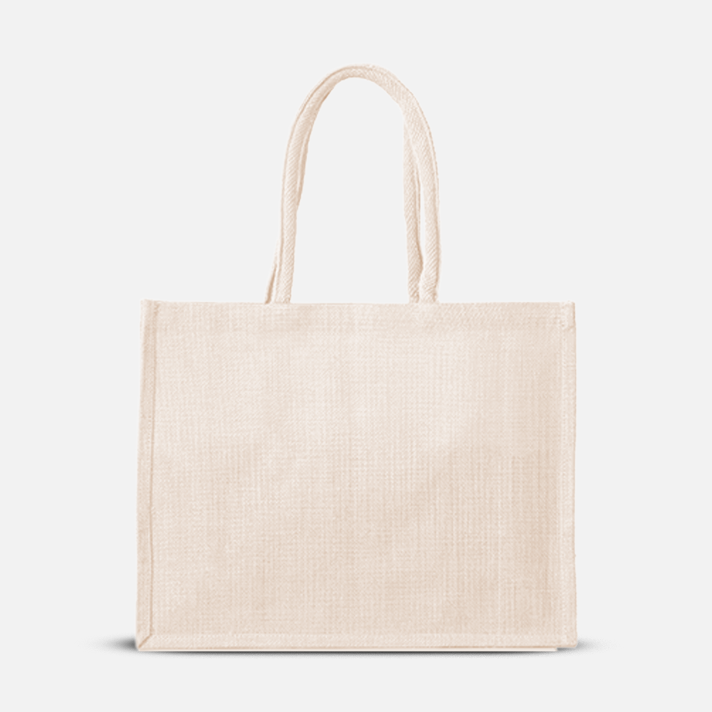 Custom Logo Foldable Jute Tote Bag