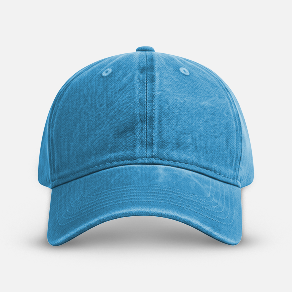 Custom Embroidered Distressed Cotton Baseball Cap