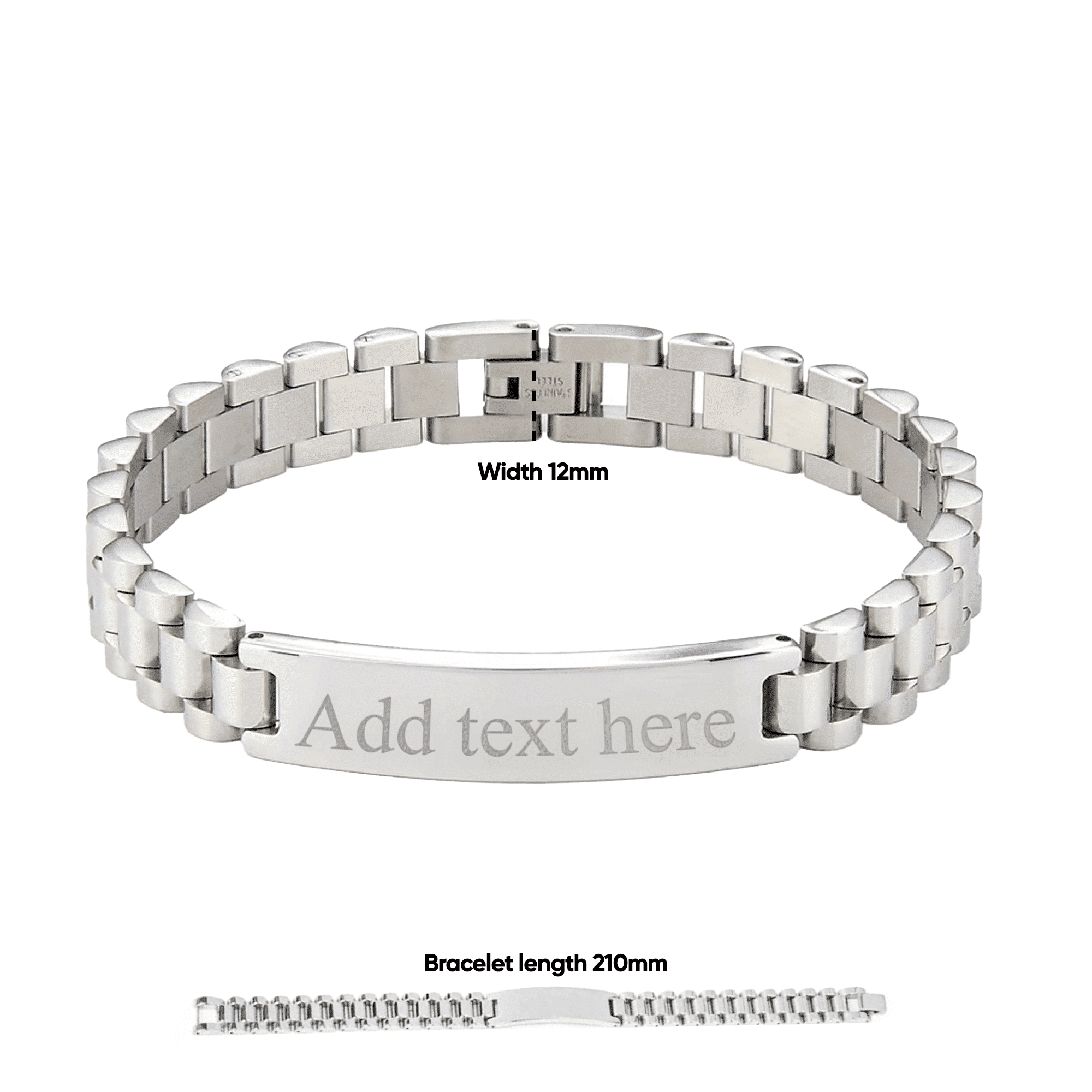 Engraved Clasp Bracelet