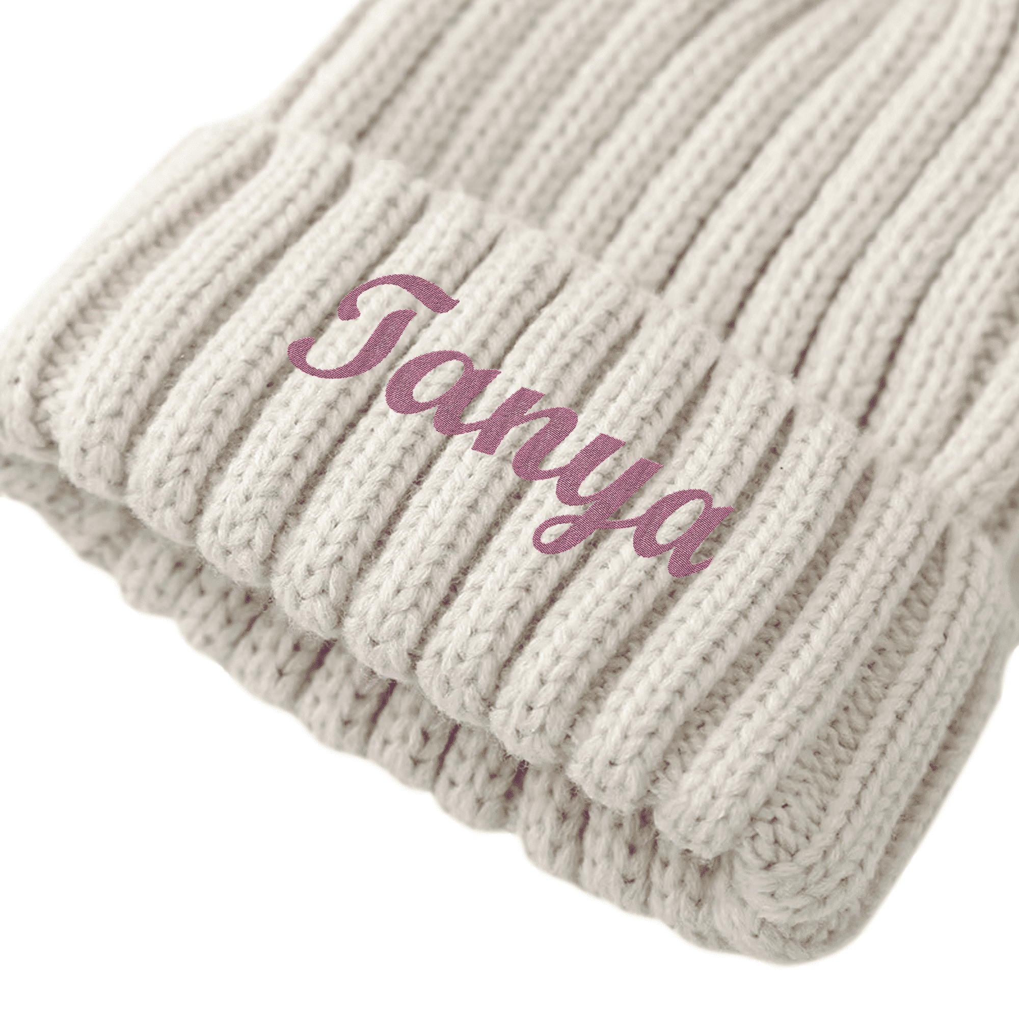 Wool Knit Beanie Hat