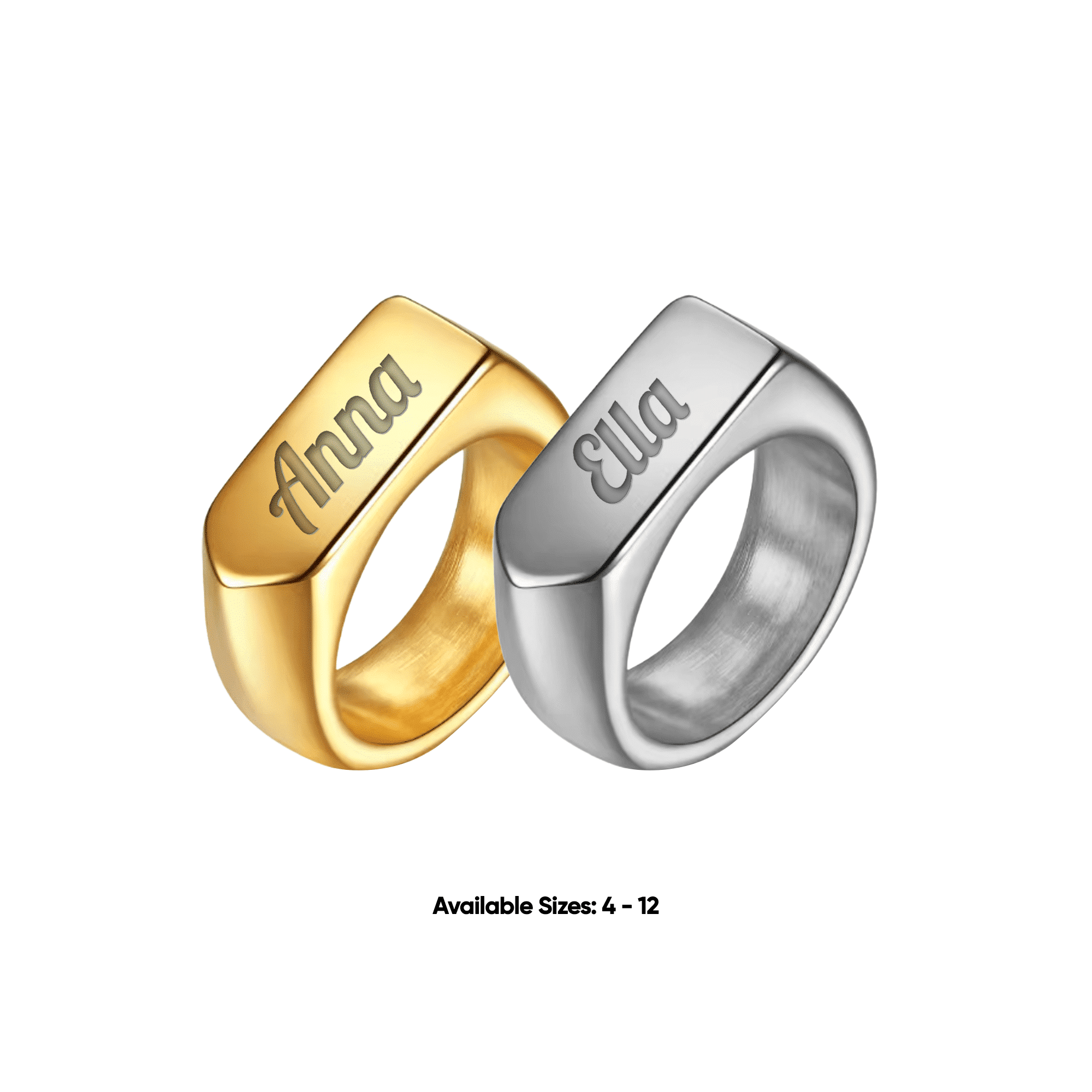 Engraved Name Ring
