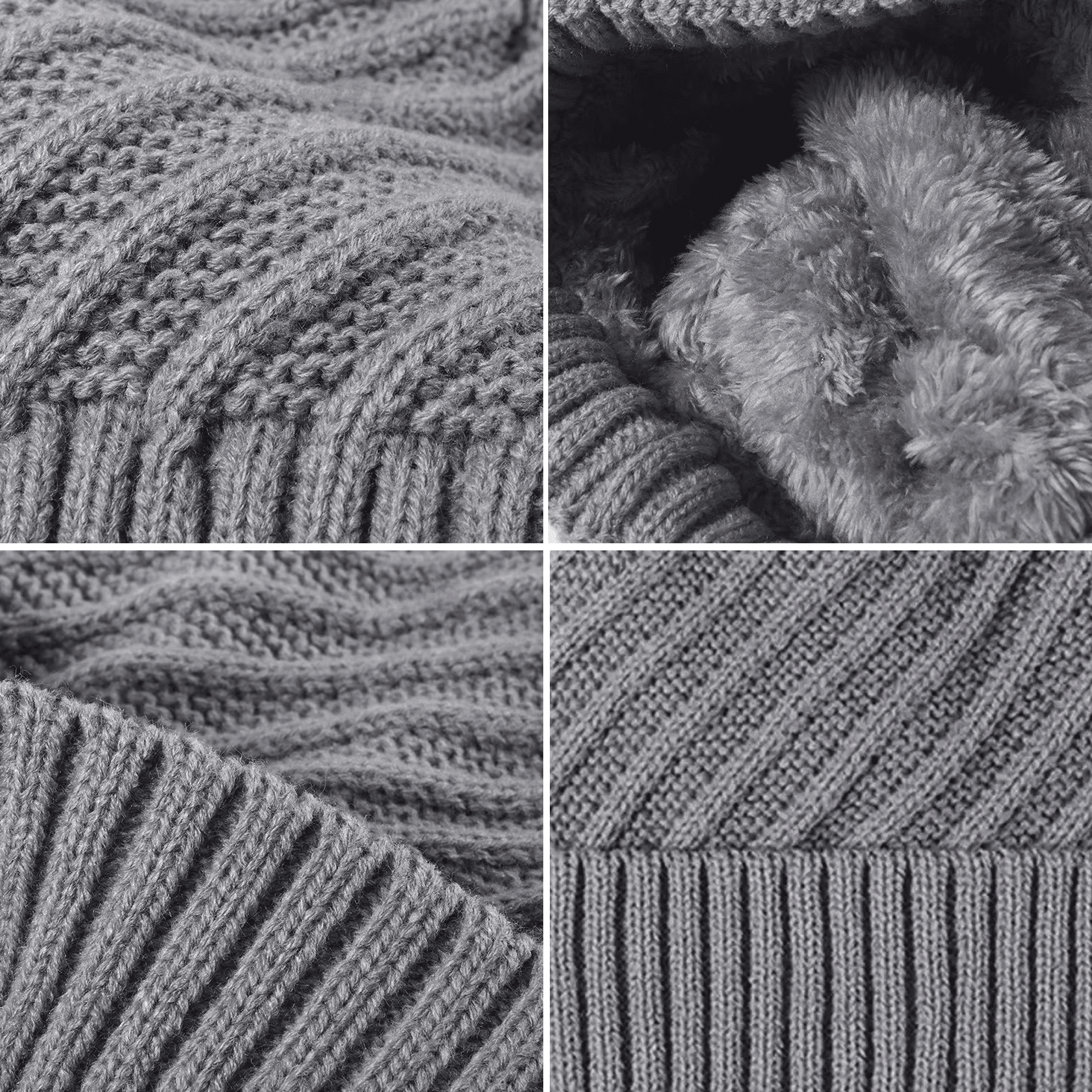 Embroidered Knit Beanie with Pompom