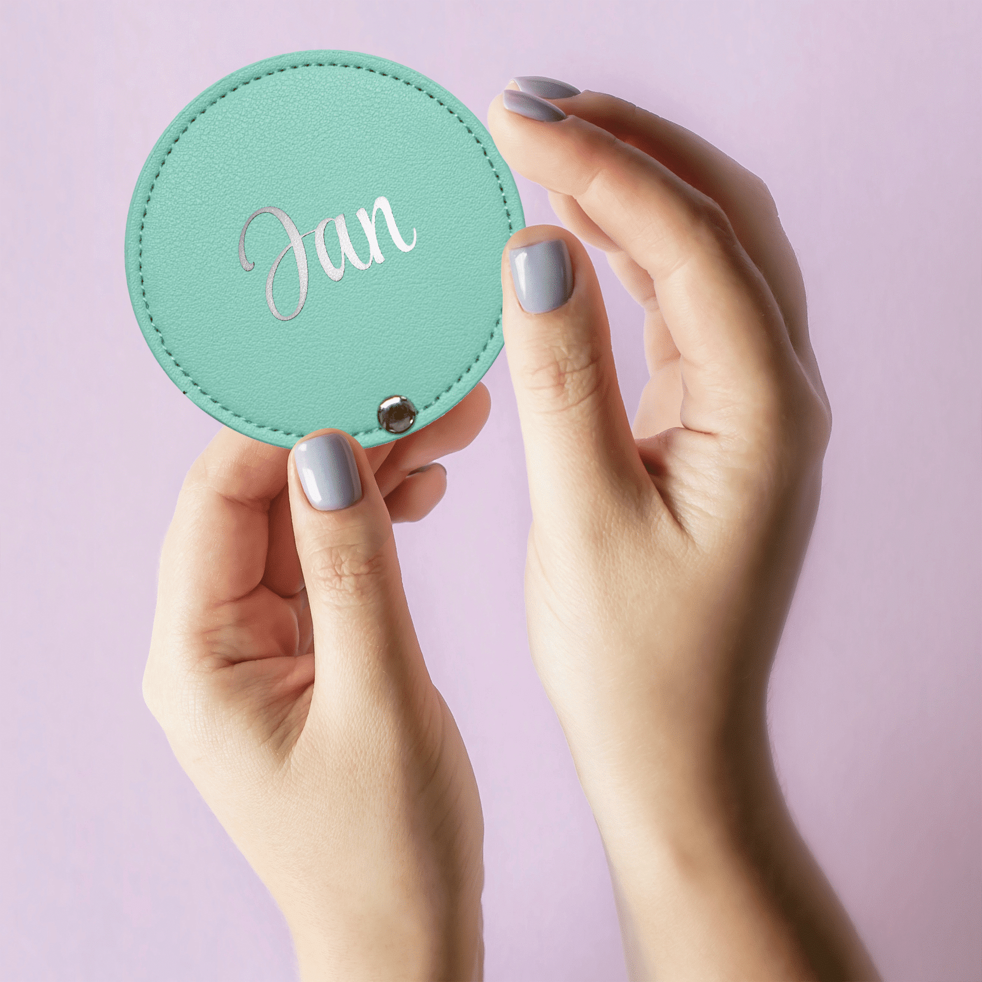 Leather Travel Makeup Mirror