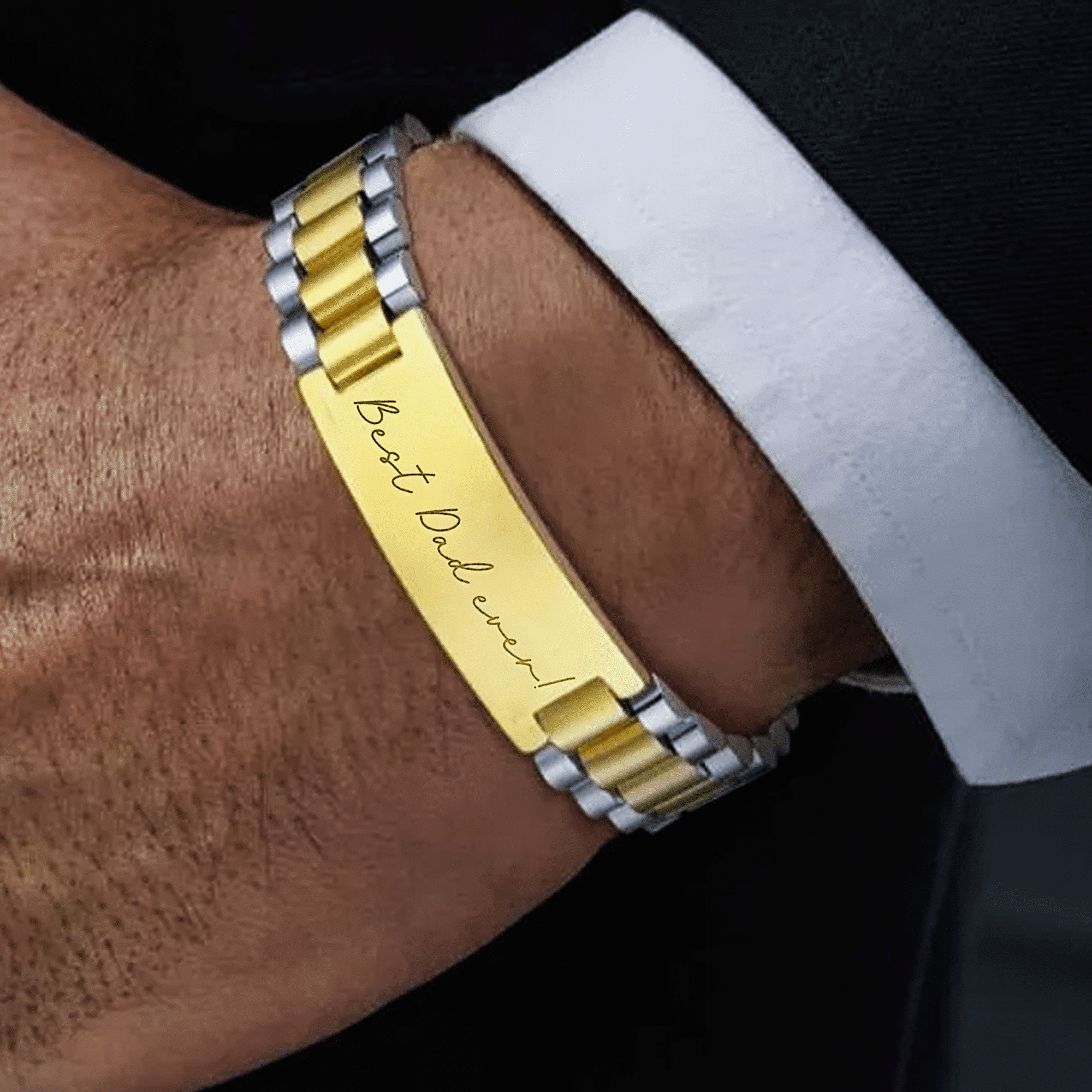 Engraved Clasp Bracelet