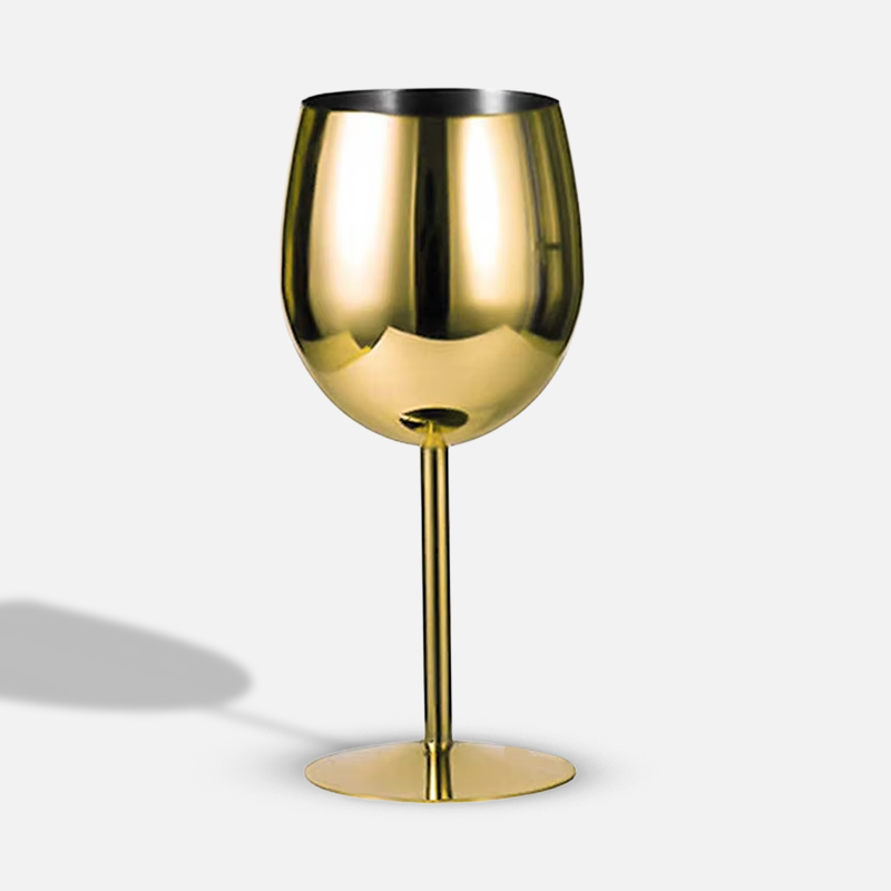 Custom Logo 350ml Stainless Steel Wine Goblet