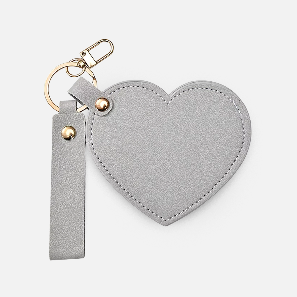 Custom Logo Heart Shaped Pocket Mirror