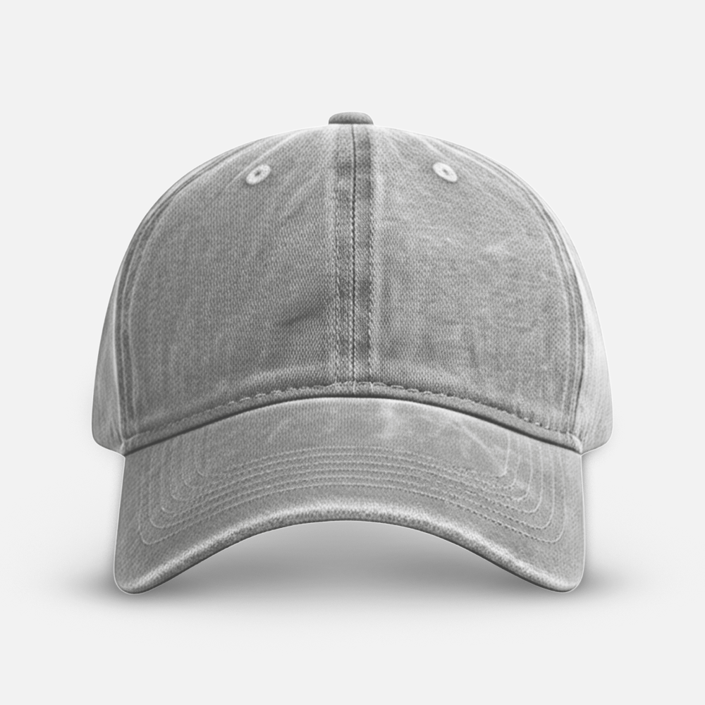 Custom Embroidered Distressed Cotton Baseball Cap