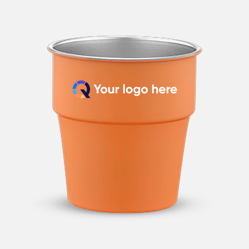 Custom Logo 8oz Stainless Steel Pint Glasses