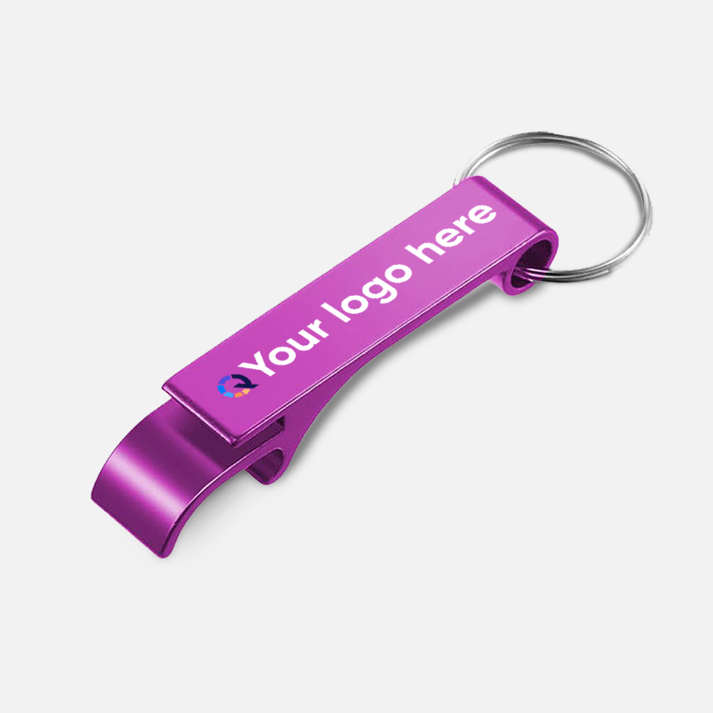 Branded Metal Bottle Opener Keychain