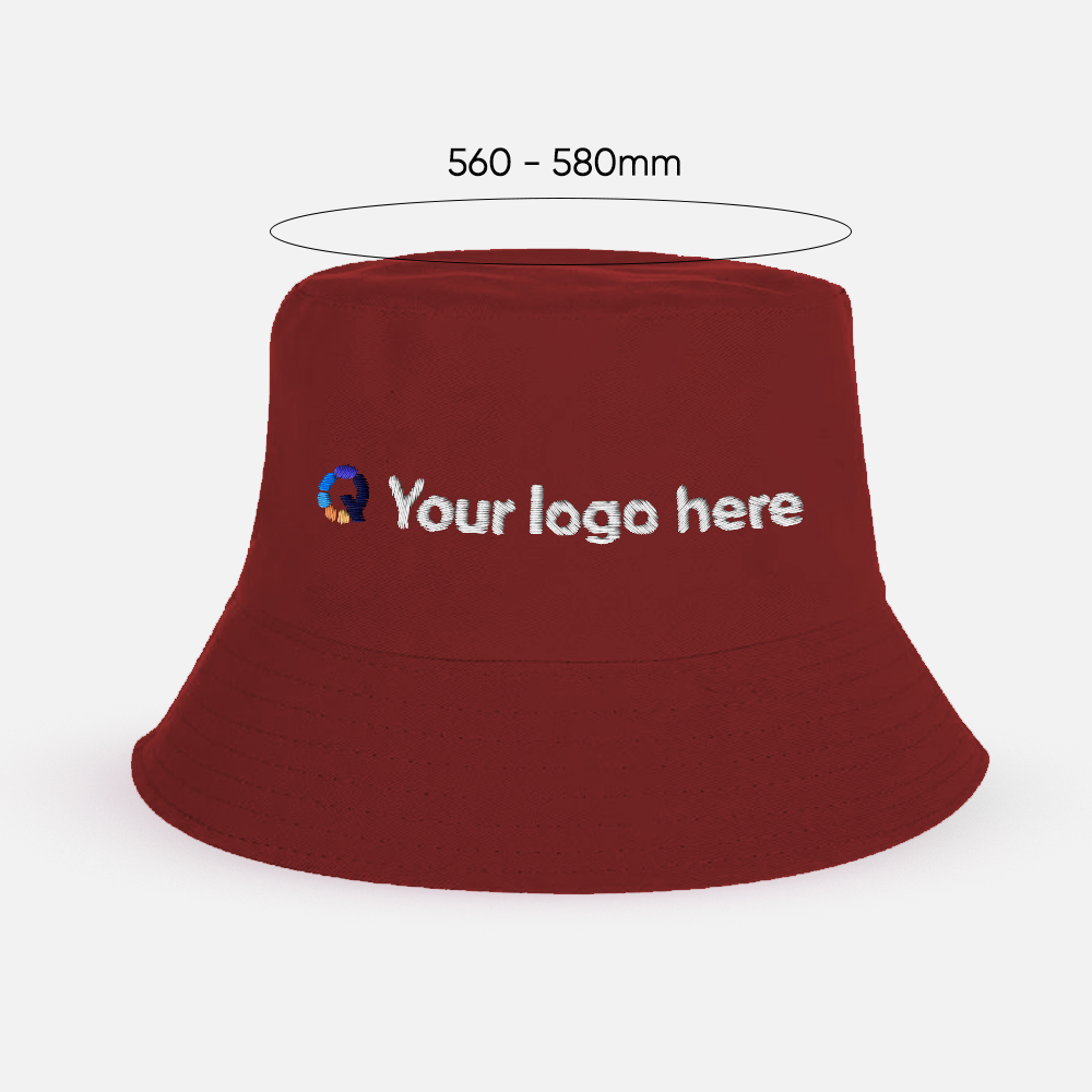 Custom Logo Reversible Cotton Bucket Hat
