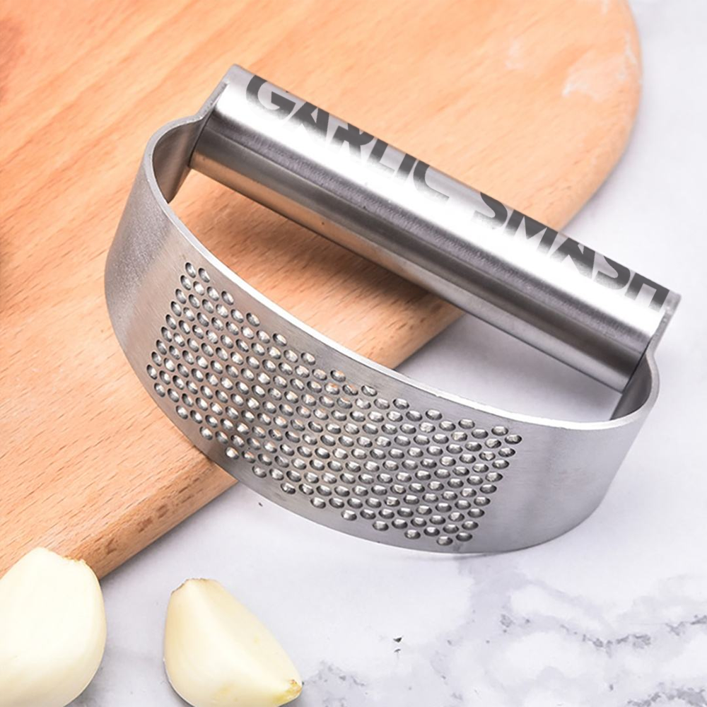 Custom Logo Stainless Steel Garlic Press