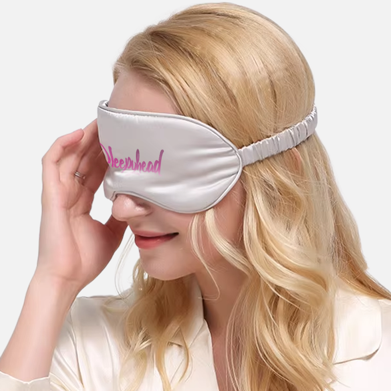 Custom Logo Satin Silk Eye Mask