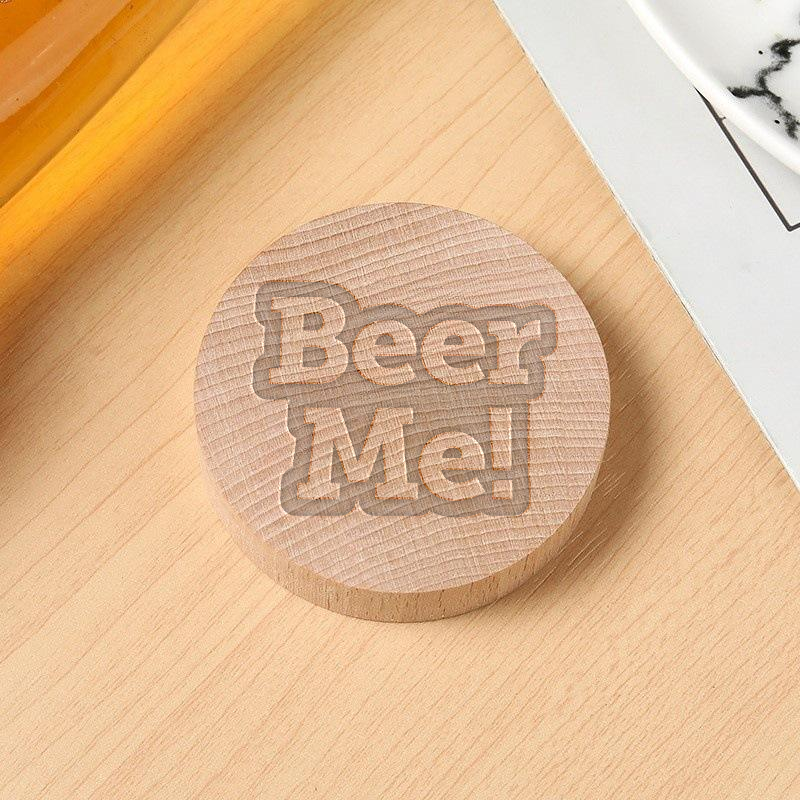 Custom Engraved Wooden Bottle Opener Magnet