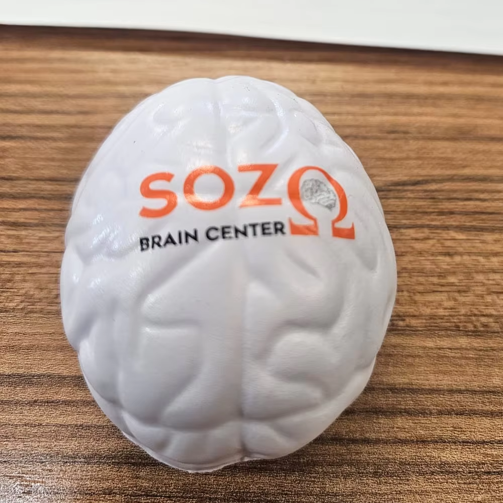Custom Logo Brain Stress Ball Toy