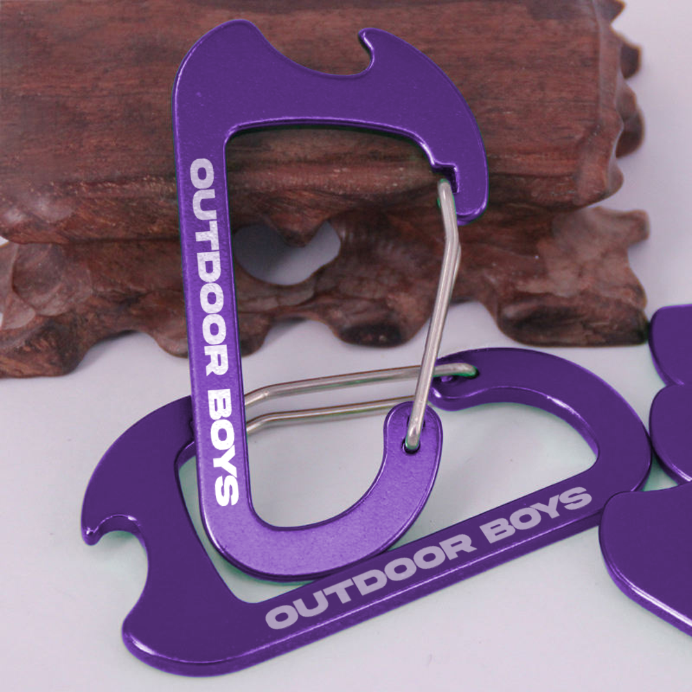 Custom Heavy Duty Carabiner with Bottle Opener