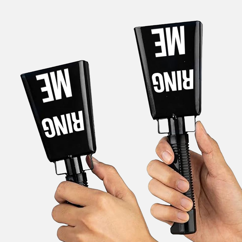 Custom Logo 10-Inch Steel Cowbell