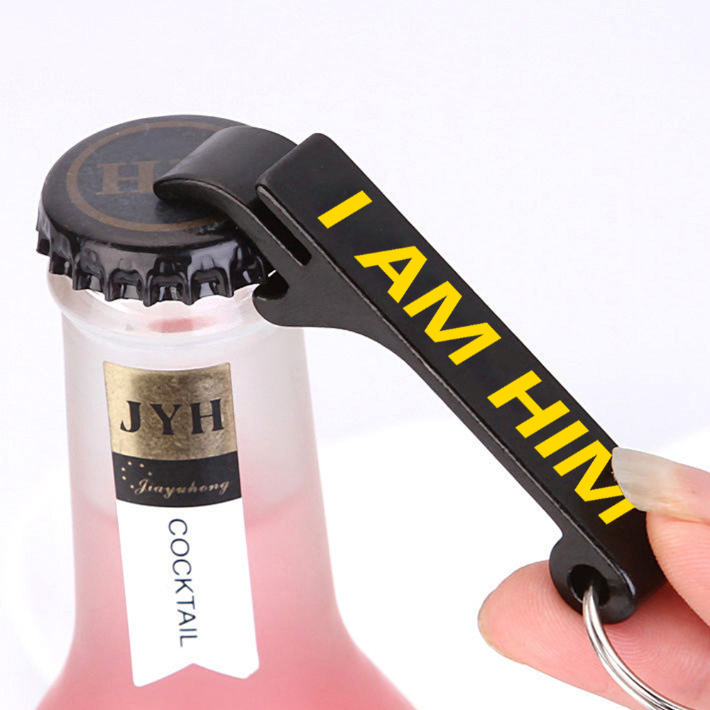 Custom Logo Aluminum Keychain Bottle Opener