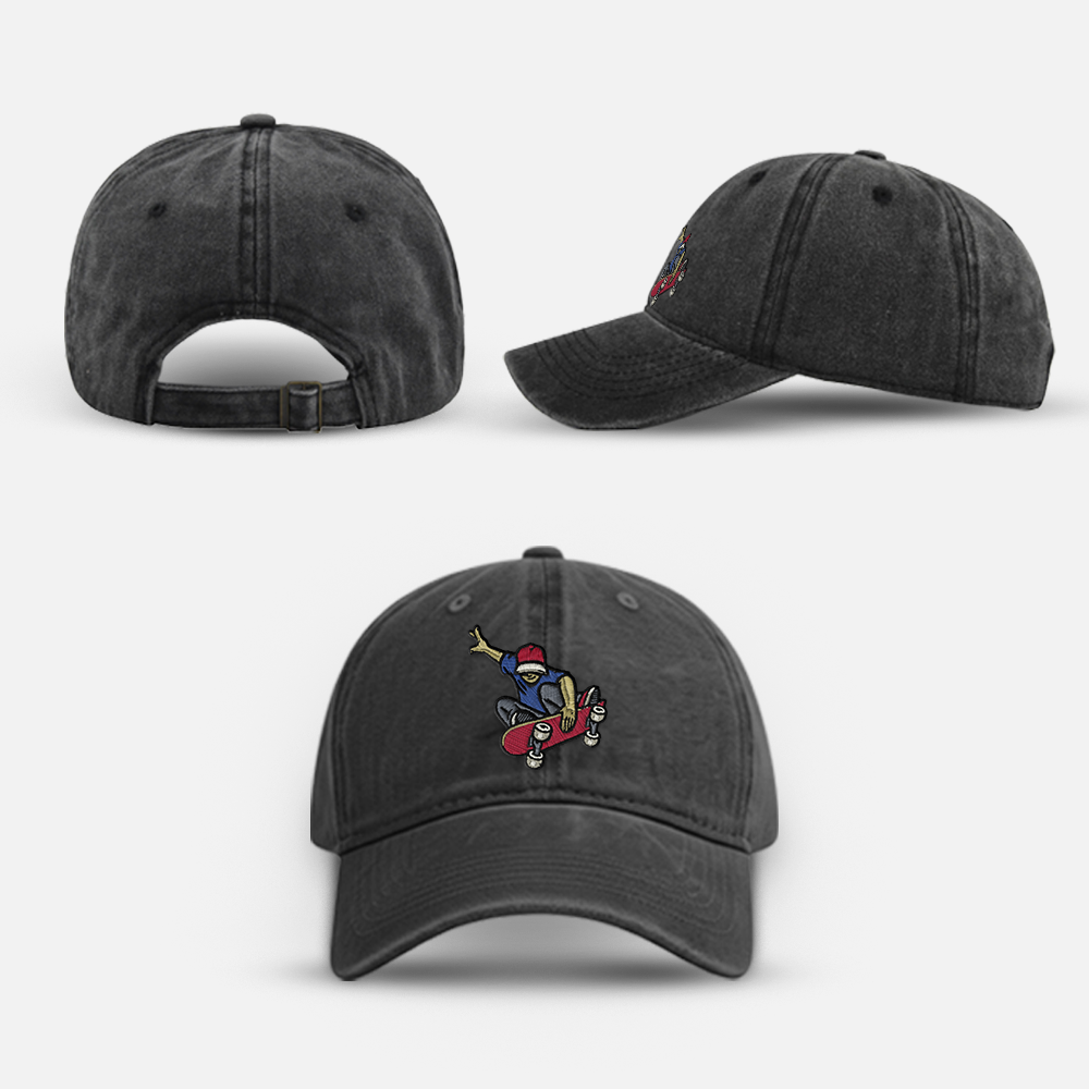 Custom Embroidered Distressed Cotton Baseball Cap