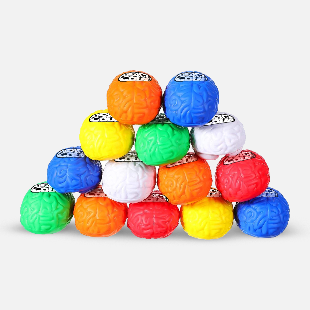 Custom Logo Brain Stress Ball Toy