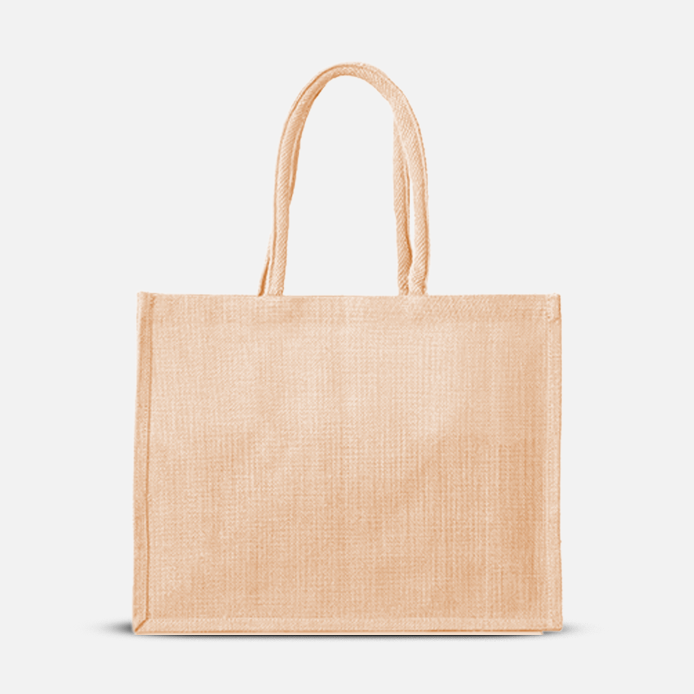 Custom Logo Foldable Jute Tote Bag