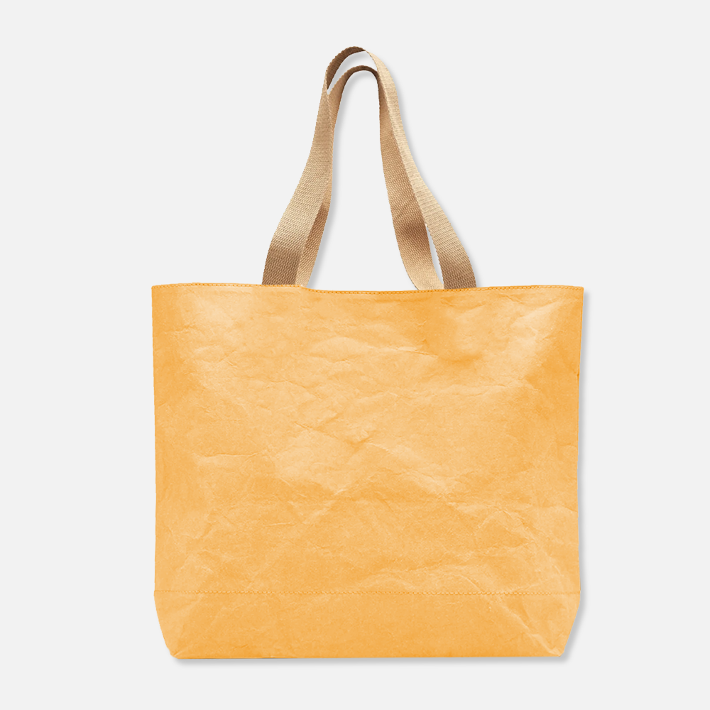 Custom Logo Washable Kraft Paper Tote Bag