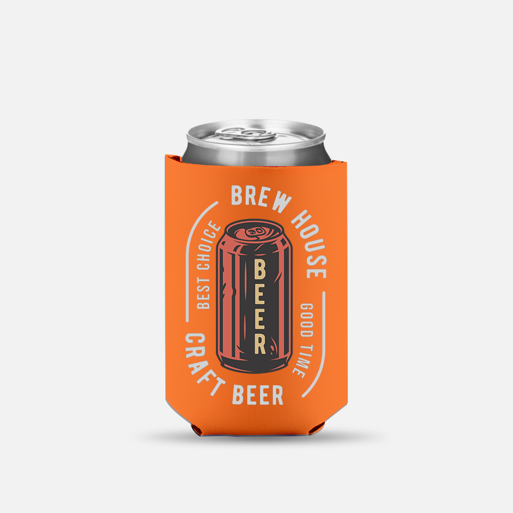 Custom Logo Neoprene Beer Can Holder