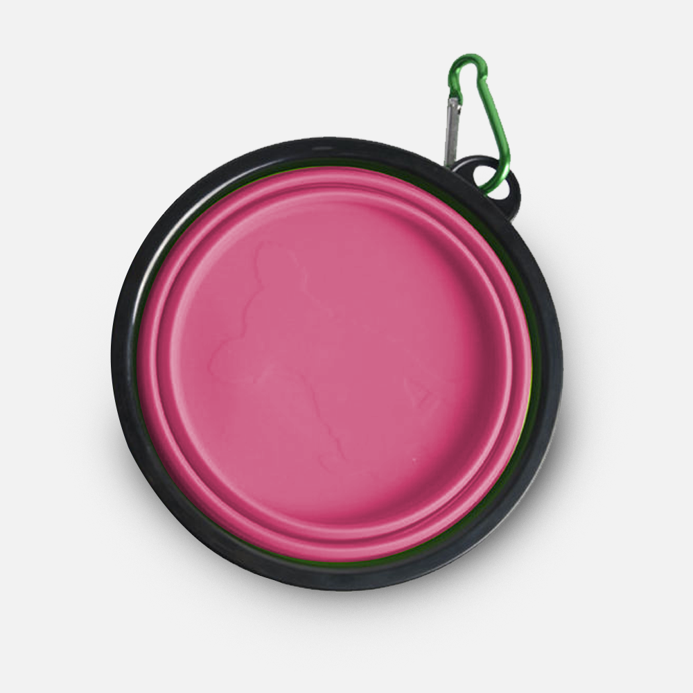 Custom Collapsible Silicone Travel Pet Bowl