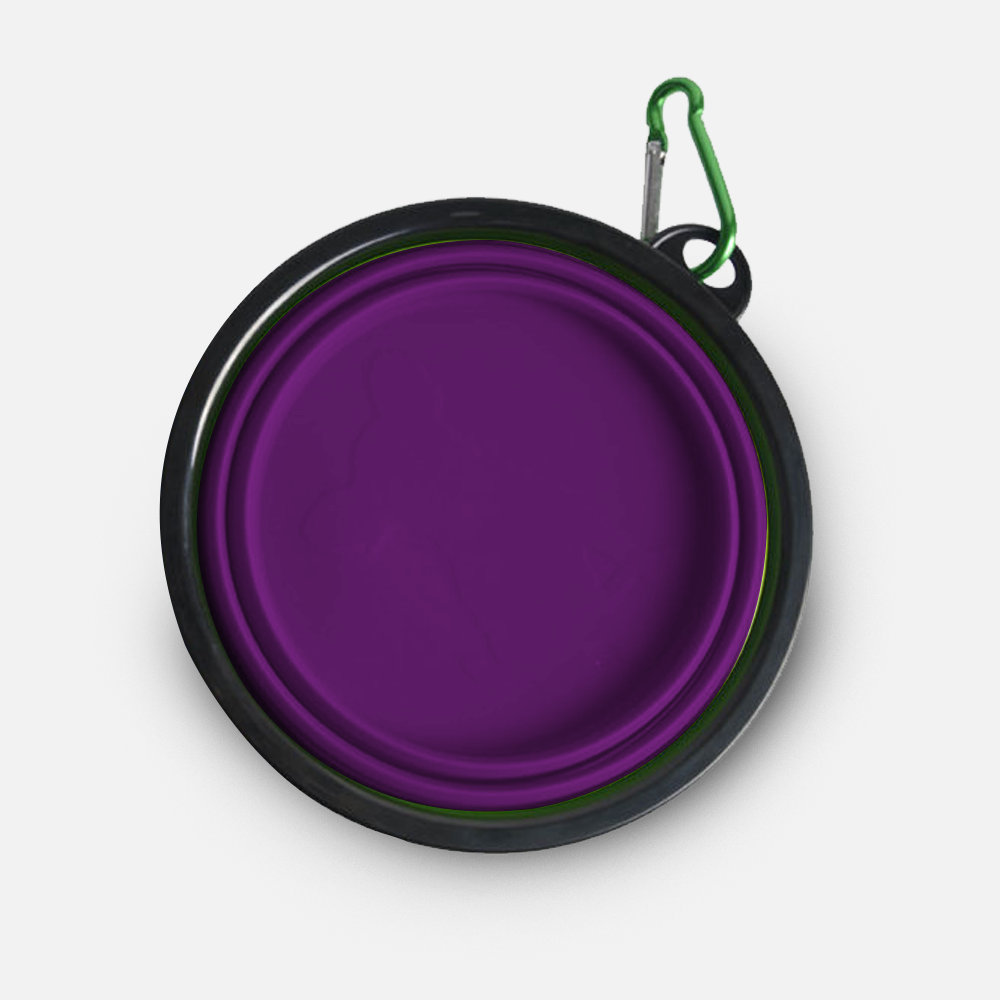 Custom Collapsible Silicone Travel Pet Bowl