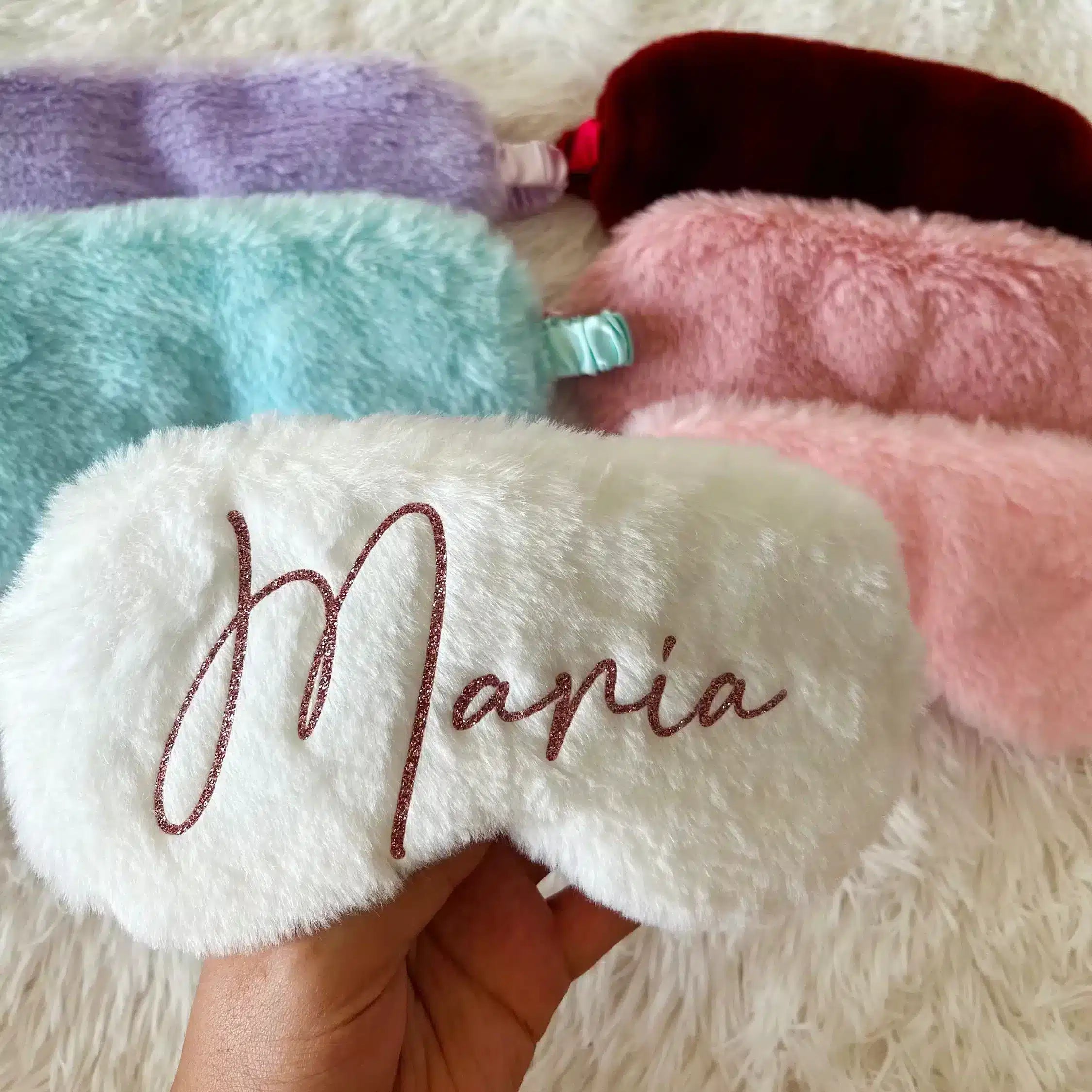 Plush Rabbit Hair Sleep Mask