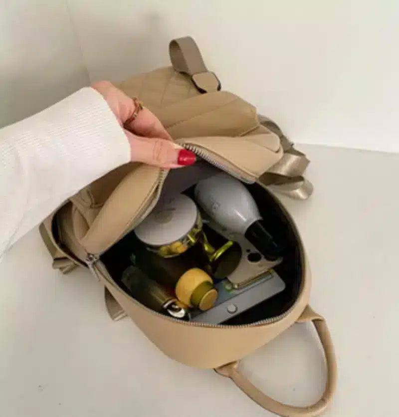 Embroidered PU Backpack for Women