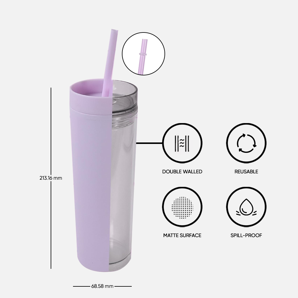 Branded 16oz Matte Acrylic Tumbler