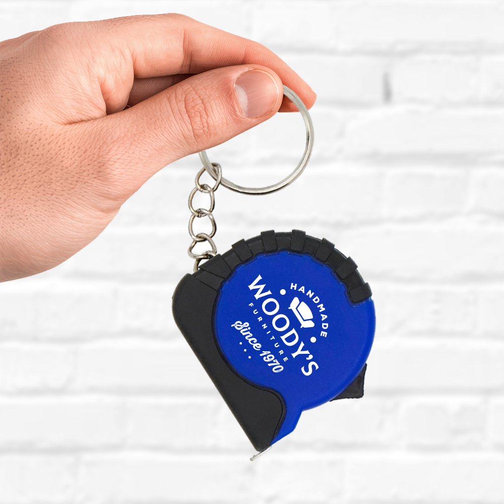 Custom Logo Mini Tape Keychain