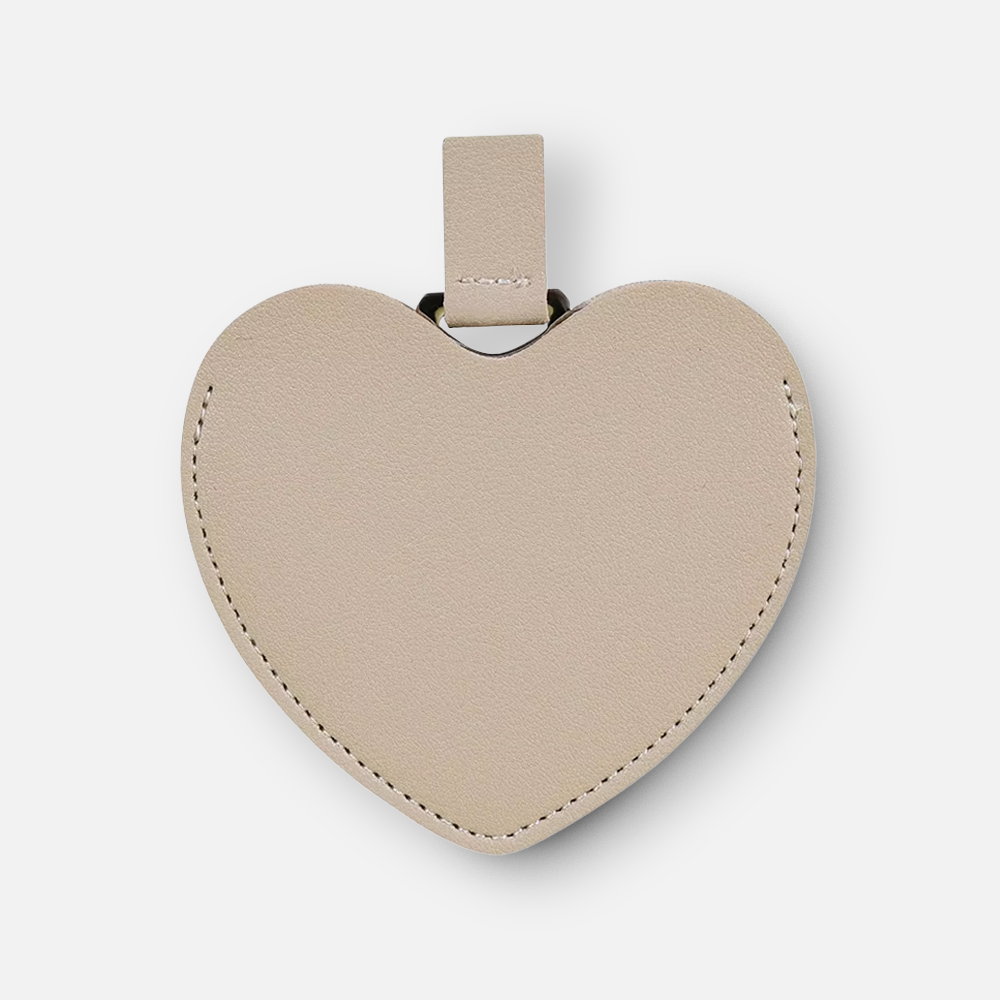 Custom Logo Heart Compact Mirror