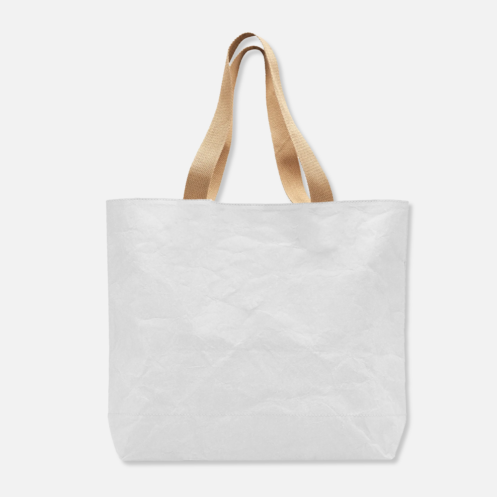 Custom Logo Washable Kraft Paper Tote Bag