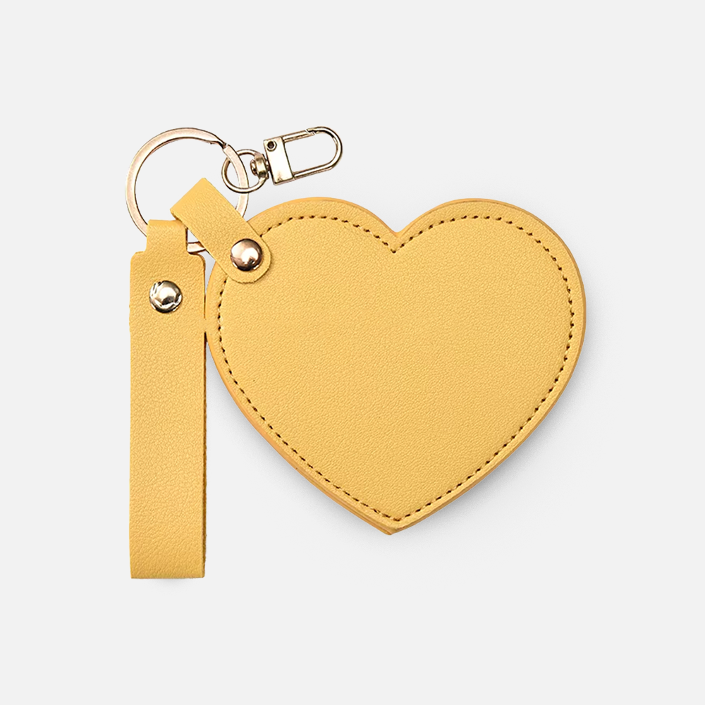 Custom Logo Heart Shaped Pocket Mirror