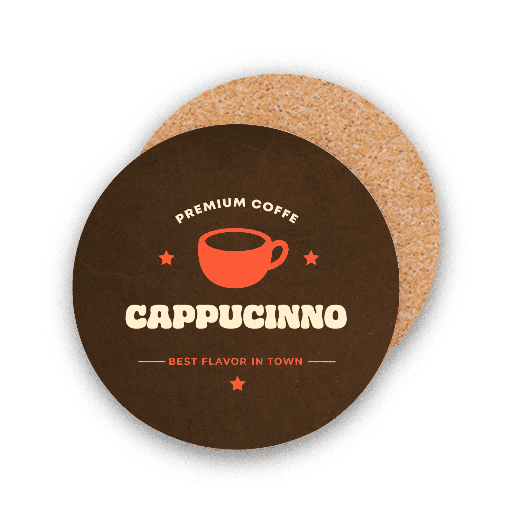 Cork Backed Ceramic Coaster