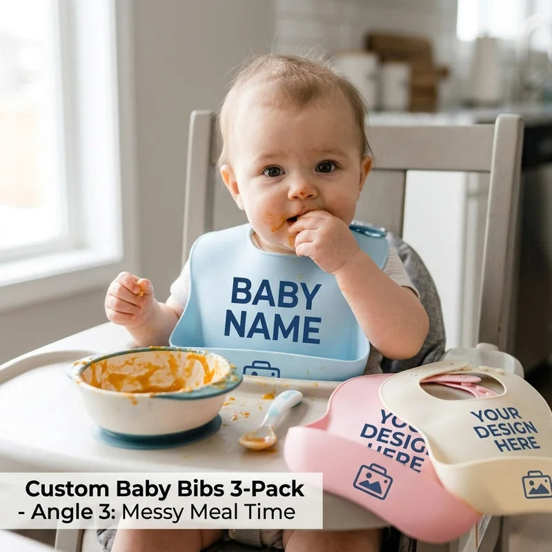 Custom Baby Bibs 3-Pack