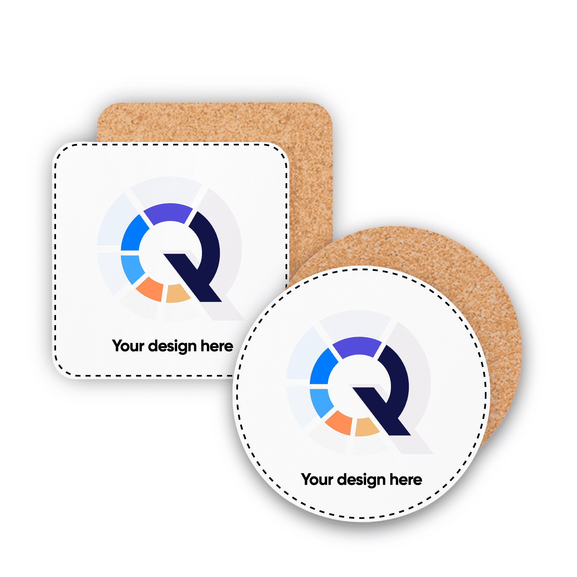 Cork Backed Ceramic Coaster