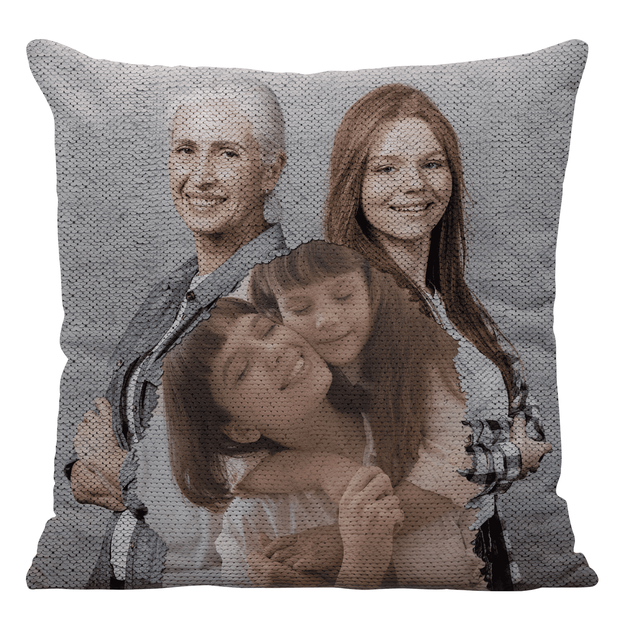 Double Image Reversible Sequin Pillow