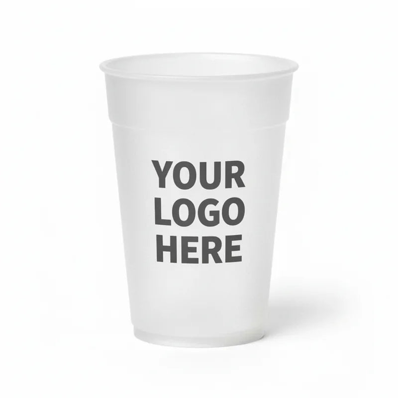 Frosted Plastic Stadium Cup 16oz