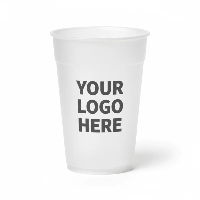 Frosted Plastic Stadium Cup 16oz