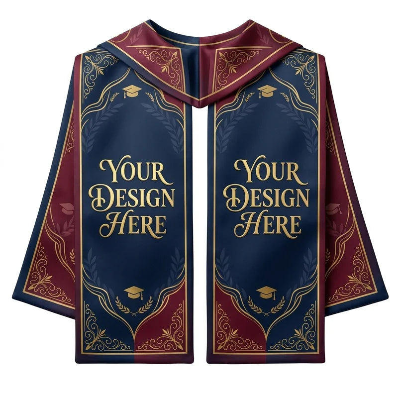 Custom Sublimated Graduation Stole