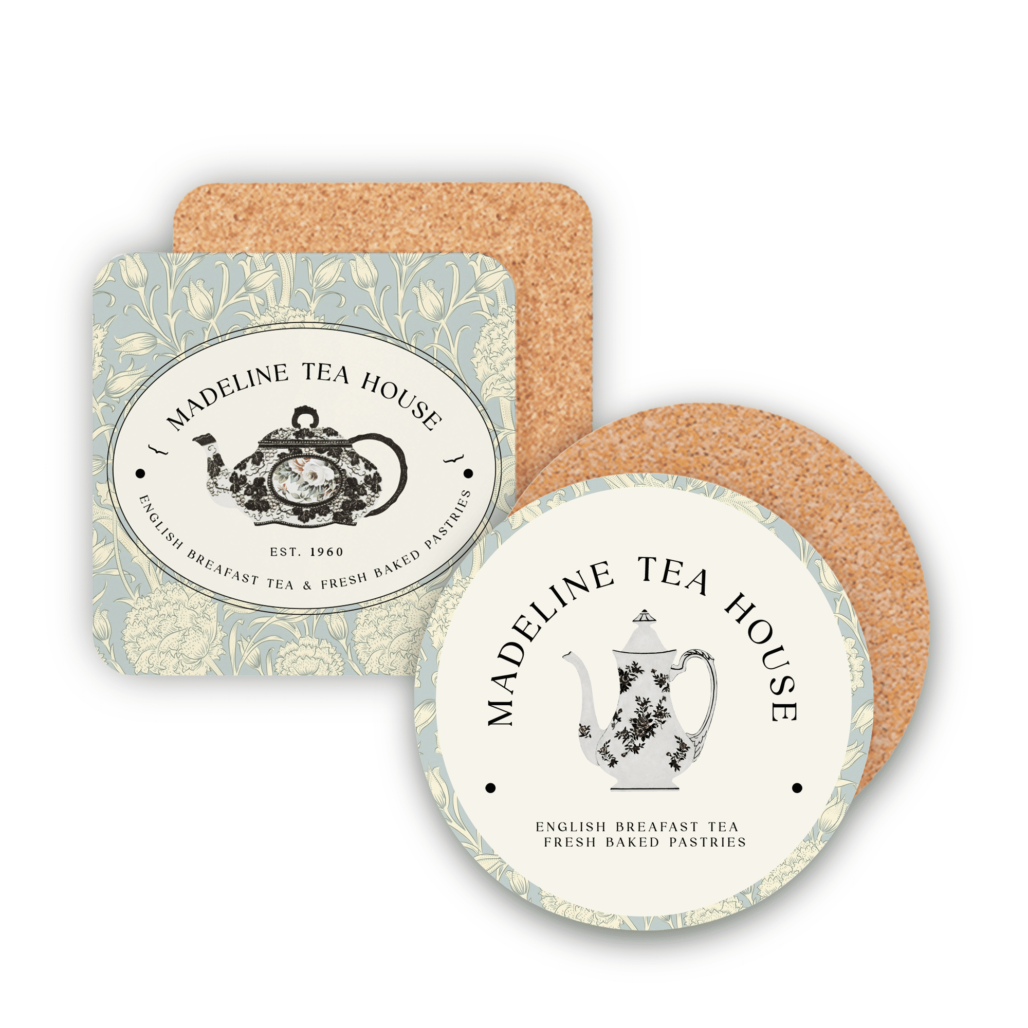 Cork Backed Ceramic Coaster