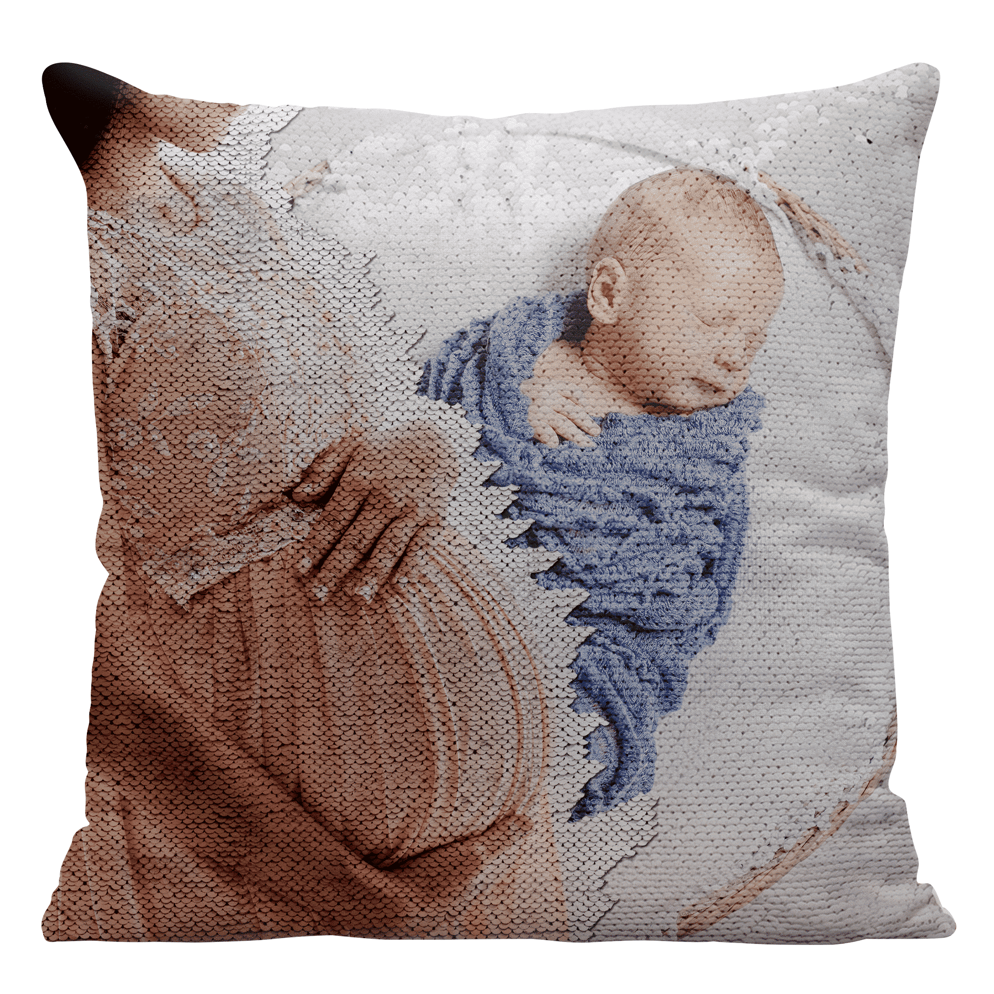 Double Image Reversible Sequin Pillow