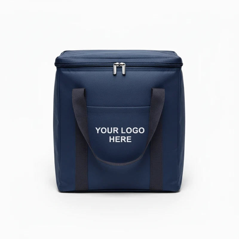 Insulated Grocery Cooler Tote — Navy
