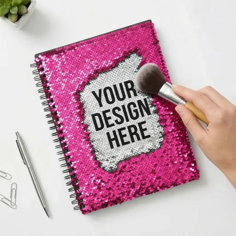 Reversible Sequin Notebook