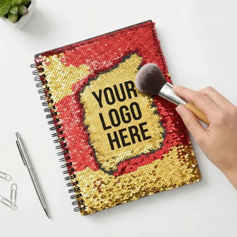 Reversible Sequin Notebook