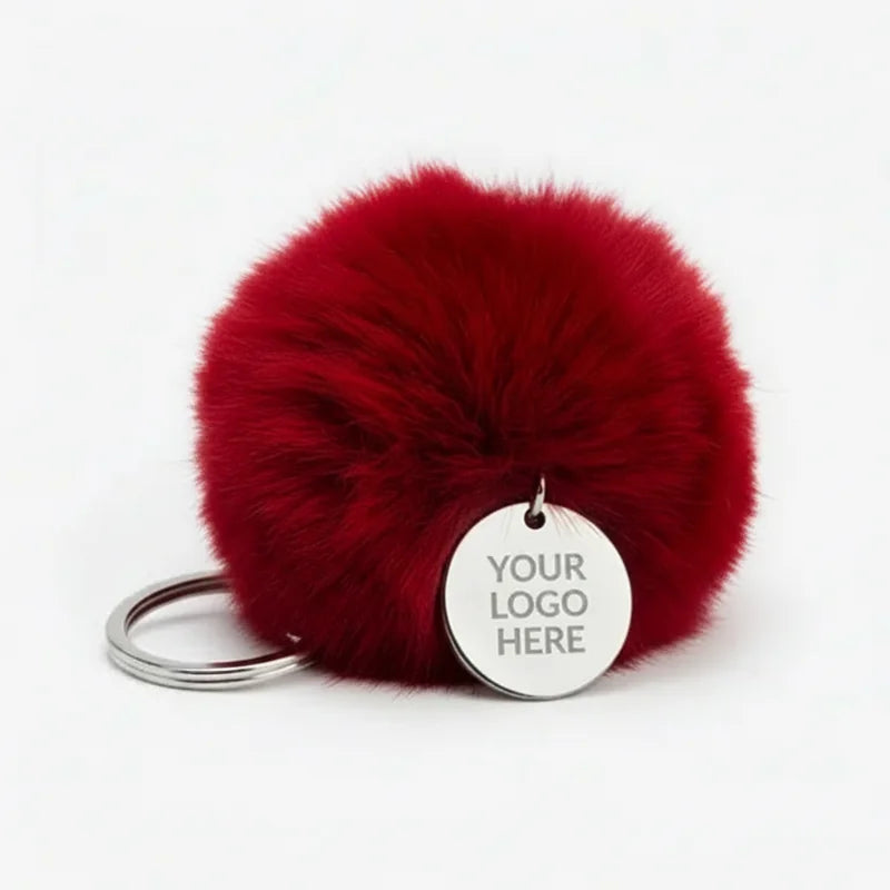 Fluffy Pom-Pom Keychain