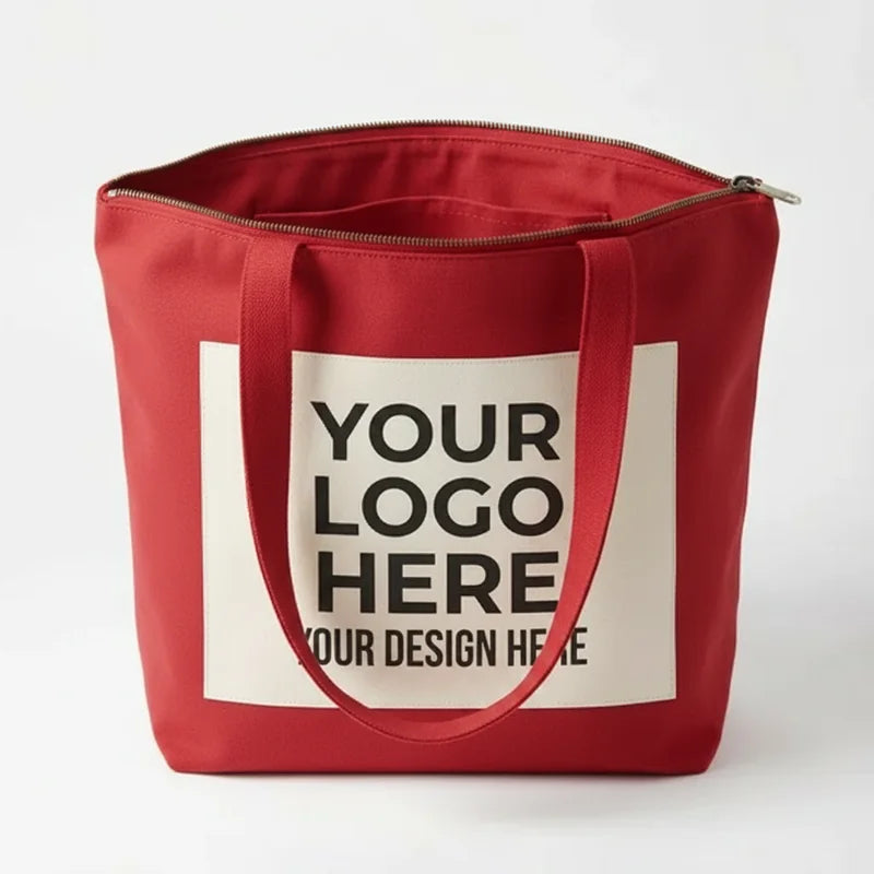 Zippered Tote Bag